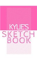 Kylie's Sketchbook: Personalized Crayon Sketchbook with Name: 120 Pages