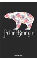 Polar Bear Girl Weekly Planner