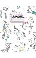 Blank Sheet Music Notebook
