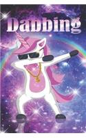 Dabbing: Dabbing Unicorn Diary, Journal, Notebook size 6x9
