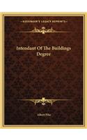 Intendant Of The Buildings Degree: (English)