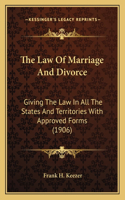 The Law Of Marriage And Divorce