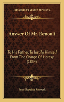 Answer Of Mr. Renoult