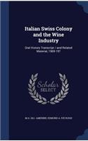 Italian Swiss Colony and the Wine Industry
