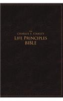 Charles F. Stanley Life Principles Bible-NASB-Large Print: New American Standard Bible, Rich Burgundy, Leathersoft, Study