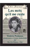 Cher Journal: Les Mots Qu'il Me Reste