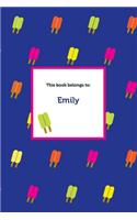 Etchbooks Emily, Popsicle, College Rule, 6 X 9', 100 Pages