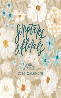 Scriptures and Florals 2026 Wall Calendar