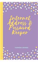 Internet Address and Password Journal