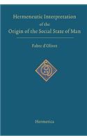 Hermeneutic Interpretation of the Origin of the Social State of Man