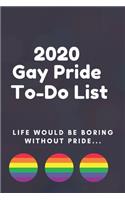 2020 Gay Pride To-Do List