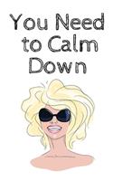 You Need to Calm Down Notebook: Taylor Swift Composition Journal, College Ruled Blank Lined Designer Notebook Journal