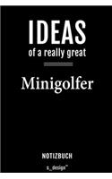 Notizbuch für Minigolfer
