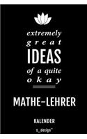 Kalender für Mathe-Lehrer