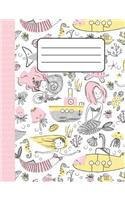 Mermaids and Underwater Friends - Wide-Ruled: Notebook for Elementary, Middle, and High School - College and University Too!