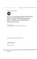 Theory for Broadband Noise of Rotor and Stator Cascades with Inhomogeneous Inflow Turbulence Including Effects of Lean and Sweep