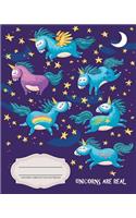 Unicorn Composition Notebook - Unicorns are Real