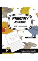 Primary Journal: Dinosaur (2), Primary Composition Draw & Write Journal, 7.5 in x 9.25 in, Soft Durable Cover, 100 Sheets - [Primary Journals]