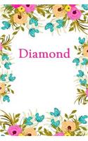 Diamond: Diamond Journal Diary Notebook