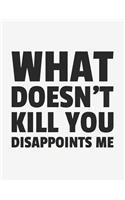 What Doesn't Kill You Disappoints Me