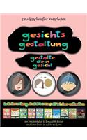 Drucksachen für Vorschulen (Gesichts-Gestaltung - Ausschneiden und Einfügen)