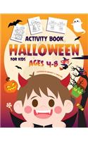 Halloween Activity Book for Kids Ages 4-8