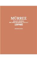 Murree Bullet Journal, Bridesmaid Dress, Dot Grid Notebook, 8.5