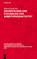 Grundfragen Der Steigerung Der Arbeitsproduktivität: Grundfragen Der Steigerung Der Arbeitsproduktivität Bei Der Gestaltung Der Entwickelten Sozialistischen Gesellschaft in Der DDR(1975 Abhandlungen der Akademie der Wissenschaften der Ddr/ W. Veröffentlichungen der Wissenschaftlichen R)