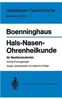 Hals-Nasen-Ohrenheilkunde Fur Medizinstudenten (2., Uber Arb. U. Erg. Aufl.)