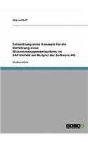 Entwicklung eines Konzepts für die Einführung eines Wissensmanagementsystems im SAP-Umfeld am Beispiel der Software AG