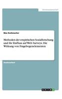 Methoden der empirischen Sozialforschung und ihr Einfluss auf Web Surveys. Die Wirkung von Fragebogenelementen