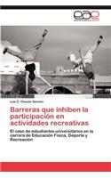 Barreras Que Inhiben La Participacion En Actividades Recreativas