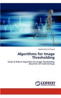 Algorithms for Image Thresholding