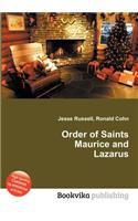 Order of Saints Maurice and Lazarus: (English)