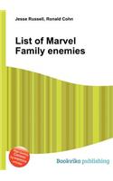 List of Marvel Family Enemies