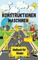 Konstruktionen Maschinen - Malbuch für Kinder