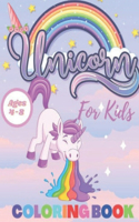 Unicorn COLORING BOOK For Kids Ages 4-8