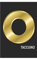 O Taccuino: O Taccuino monogramma lettera O, A4, (15,2 x 22,9 cm) 120 pagine a righe, pagine bianche, Copertina flessibile, ALFABETO