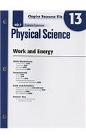 Holt Science Spectrum Physical Science Chapter 13 Resource File: Work and Energy