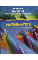 Prentice Hall Math Course 1 Practice Workbook 2004 C