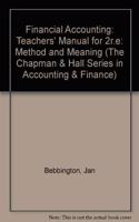 Teachers' Manual for 2r.e (The Chapman & Hall Series in Accounting & Finance)