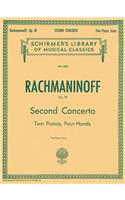Concerto No. 2 in C Minor, Op. 18: Schirmer'S Library of Musical Classics, Vol. 1576, 2 Pianos, 4 Hands