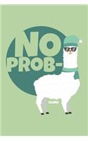 No Prob Llama: 6x9 Blank dotgrid Journal 120 Pages Perfect for writing, Taking Notes for Work, Christmas, premilary school, high school, college or students