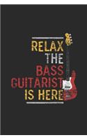 Relax The Bass Guitarist Is Here: Bass Guitar Notebook, Graph Paper (6" x 9" - 120 pages) Musical Instruments Themed Notebook for Daily Journals, Diary, and Gift