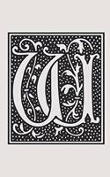 W: W: Classic Monogram Initial Journal Notebook Diary with the Letter W Ideal for Persons with the Letter W in Their Given Name or Surname