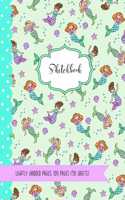 Sketchbook: Cute Mermaid Kawaii Sketchbook for Girls (Mint Green): 100 Pages (50 Sheets) of 8.5x11 Lightly Gridded Paper for Drawing, Doodling or Sketching (Ske(2 Sketchbook for Girls)