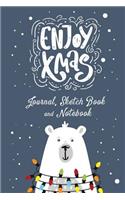 Enjoy Xmas Journal, Sketch Book and Notebook
