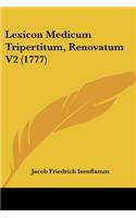Lexicon Medicum Tripertitum, Renovatum V2 (1777)