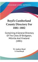 Boyd's Cumberland County Directory For 1881-1882