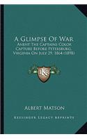 A Glimpse Of War